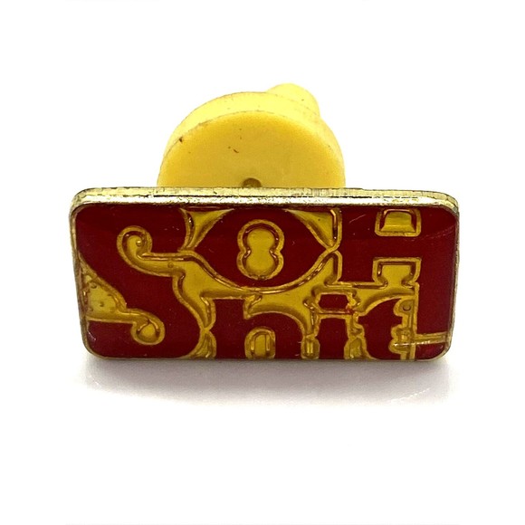 oh sh!t lapel pin hat pin 80's 90's Backpack hat vest pin‎ Humorous funny - Picture 2 of 4